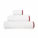 Portobello White/Cherry Bath Towels