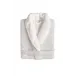 Egoist Combed Cotton Shawl Collar Bath Robe White