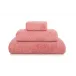 Long Double Loop Blush Bath Towels