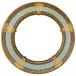 Salon Murat Sky Blue/Gold Crescent Salad Plate 20 Cm (Special Order)