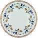Imperatrice Eugenie Blue/Gold Footed Cake Platter 31.5 Cm