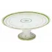 Vieux Paris Vert Green Footed Cake Platter 31.5 Cm (Special Order)