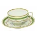 Vieux Paris Vert Green Teacup And Saucer 15 Cm 14 Cl (Special Order)