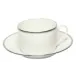 Orsay White/Platinum Teacup And Saucer 15 Cm 14 Cl