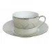 Clair de Lune Arcades Grey/Platinum Teacup And Saucer 15 Cm 14 Cl