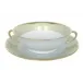 Barbara Barry Illusion Mint/Platinum Soup Cup & Saucer 16 Cm 15 Cl