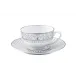 Belle Epoque Grey/Platinum Teacup And Saucer 14.5 Cm 12 Cl (Special Order)