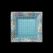 Portofino Blue/Gold Medium Tray