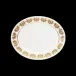 Ritz Imperial White/Gold Oval Dish Small (Special Order)