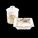 Stanislas Gold Set Of Scented Candle And Tray