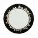 Feuille de Platine Black/Platinum Dessert Plate 22 Cm (Special Order)