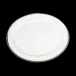 Symphonie White/Platinum Oval Dish