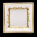 Feuille D'Or White/Gold Large Tray 30 Cm (Special Order)