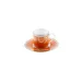 Romane Orange Coffee Cup And Saucer
