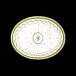 Vieux Paris Vert Green Oval Dish  (Special Order)