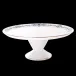 Ritz Marthe Footed Cake Platter Bleu Gold