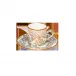 Damasse White/Gold Coffee Cup & Saucer 12.8 Cm 7.5 Cl