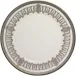 Saint Honore White/Platinum Charger/Presentation Plate 31 Cm (Special Order)