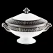 Saint Honore Black/Platinum Soup Tureen (Special Order)