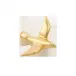 Marie Paule Deville Chabrolle Oiseaux Set Of 4 Gold Birds Gold Gold