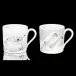 Kyriakos Kaziras Arctic Emotion Black/White Set Of 2 Mini Mugs 7 Cm 15 Cl