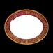 St Honore Cherry/Gold Oval Dish (Special Order)