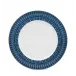 Tiara Prussian Blue/Platinum Oval Dish (Special Order)