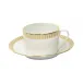 Plumes White/Platinum Teacup And Saucer 15 Cm 14 Cl