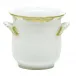 Princess Victoria Green Mini Cachepot With Handles 4.75 in L X 3.75 in H