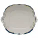 Princess Victoria Blue Square Cake Plate With Handles 9.5 in Sq