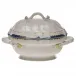 Princess Victoria Blue Tureen With Branch 2 Qt 9.5 in H