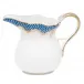 Fish Scale Blue Creamer 6 Oz 3.5 in H