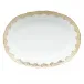 Fish Scale Gold Platter 15 in L X 11.5 in W