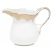 Fish Scale Gold Creamer 6 Oz 3.5 in H