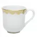 Fish Scale Gold Mug 10 Oz 3.5 in H