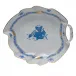 Chinese Bouquet Blue Leaf Dish 7.75 in L