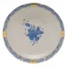 Chinese Bouquet Blue Cream Soup Stand 7.25 in D