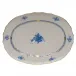 Chinese Bouquet Blue Platter 15 in L X 11.5 in W