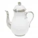 Princess Victoria Light Blue Coffee Pot With Rose 36 Oz 8.5 in H