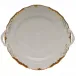 Princess Victoria Rust Chop Plate With Handles 12 in D