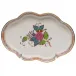 Chinese Bouquet Multicolor Small Scalloped Tray 5.5 in L