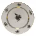 Chinese Bouquet Black Salad Plate 7.5 in D