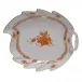 Chinese Bouquet Rust Leaf Dish 9.5 in L