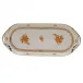 Chinese Bouquet Rust Sandwich Tray 14.5 in L X 6 in W