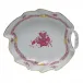 Chinese Bouquet Raspberry Leaf Dish 7.75 in L