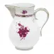 Chinese Bouquet Raspberry Pitcher 60 Oz 7.75 in H