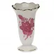 Chinese Bouquet Raspberry Scalloped Bud Vase 2.5 in H