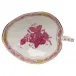 Chinese Bouquet Raspberry Leaf Tray 4.5 in L X 3 in W