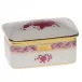 Chinese Bouquet Raspberry Rectangular Box 3 in L X 2 in W