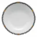 Chinese Bouquet Garland Black Sapphire Dessert Plate 8.25 in D